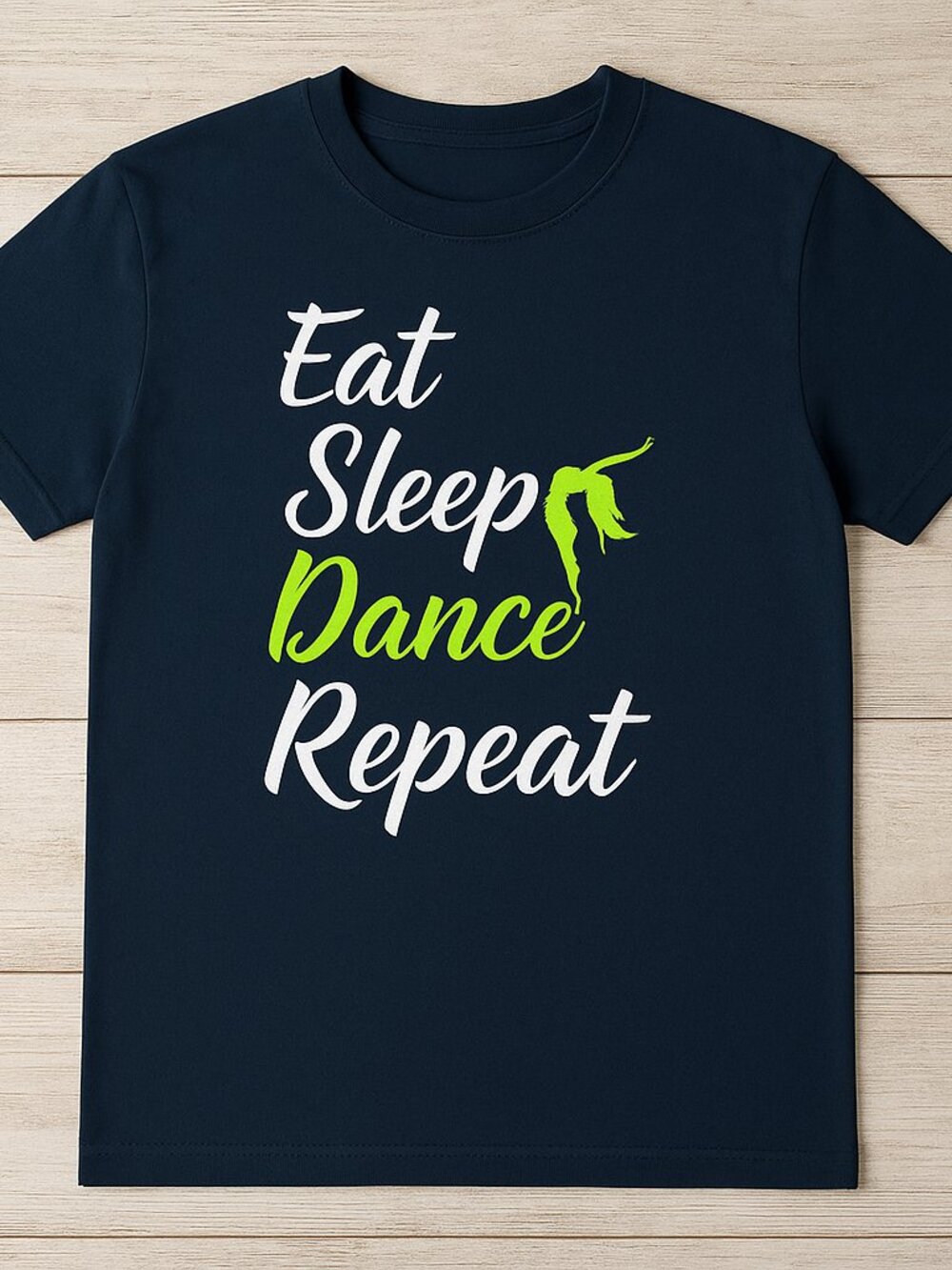Eat Sleep Dance Repeat Graphic Tee | Dance Lover Shirt | Black T-Shirt